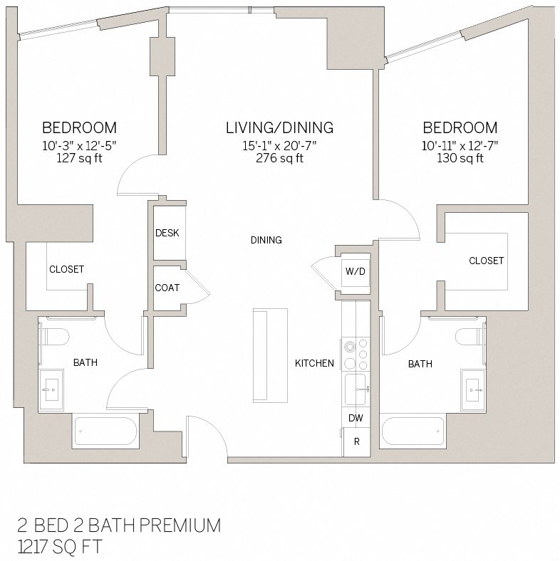 Two Bedroom Premium - N Floor Plan 11